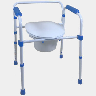 Handicap toilet seat foldable