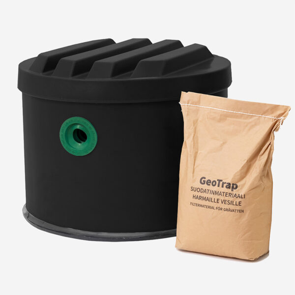 GeoTrap Harmaavesisuodatin musta Pikkuvihreasta