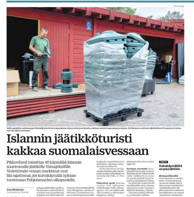 News article Green Toilets in Iceland