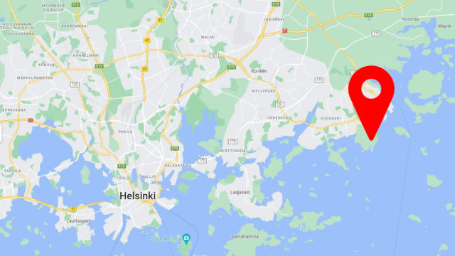 Helsinki Huussi kartalla
