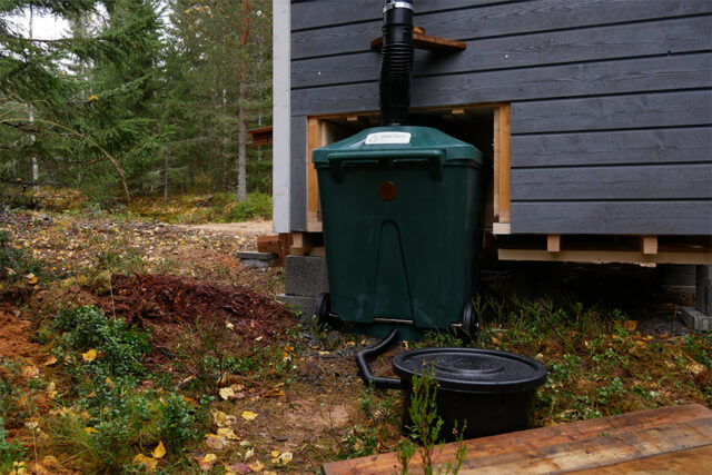 syksyllä kompostikäymälälle ei välttämättä tarvitse tehdä mitään