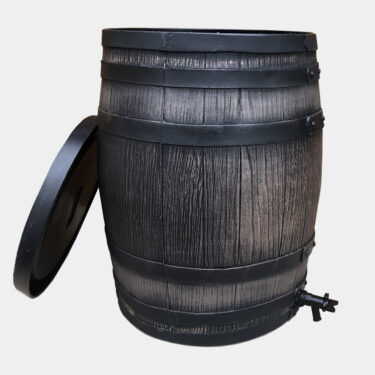Water barrel with a tap