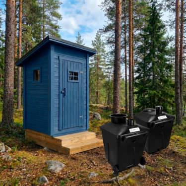 Iso-Jukka huussipaketti kompostikäymälöillä
