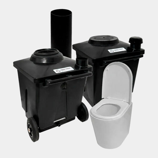 Green Toilet Lux kompostoiva kuivakäymälä sisäkäyttöön – tyylikäs posliini-istuin, hajuton käymälä ilman vettä mökille tai kotiin