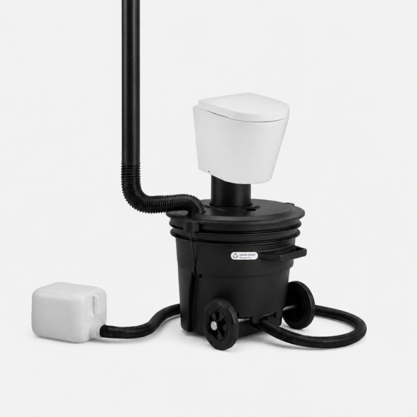 Green Toilet Compact Lux kompostikäymälä posliini-istuimella
